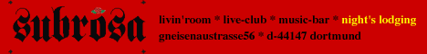 subrosa - The cosy tavern in the "Nordstadt" of Dortmund.